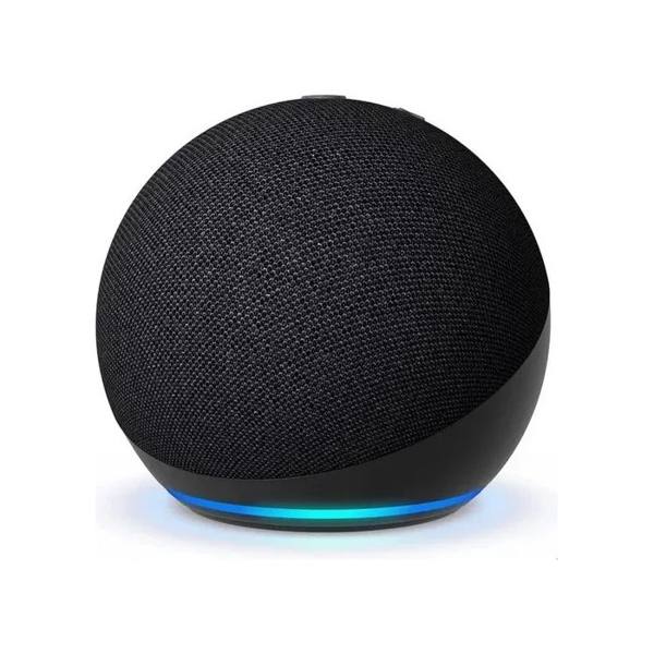 Amazon Echo Dot 5th Gen Com Assistente Virtual Alexa Carvão — foto do produto em fundo branco