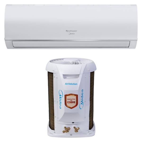 Ar Condicionado Split AirVolution 9.000 BTUs Springer Midea Frio — foto do produto em fundo branco
