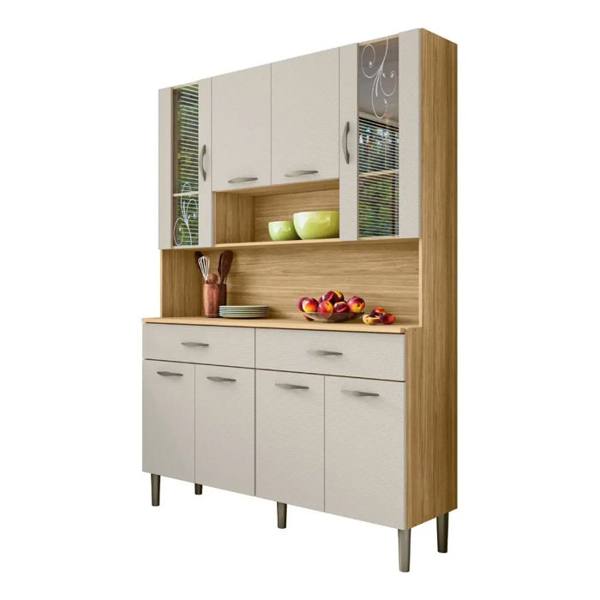 Armário De Cozinha 8 Portas 2 Gavetas Freijó/soft — Sem marca