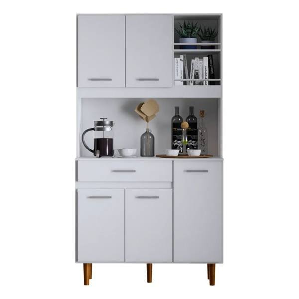 Armário De Cozinha Compacto Em Mdp Com 5 Portas Love — Love