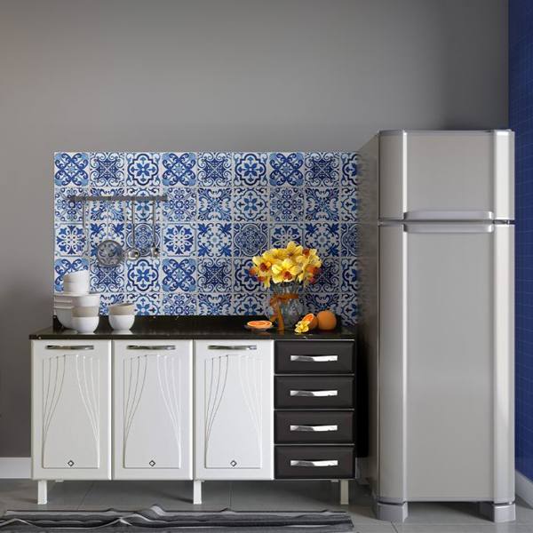 Balcão com Tampo 3 Portas 4 Gavetas 160cm Telasul Star — Telasul
