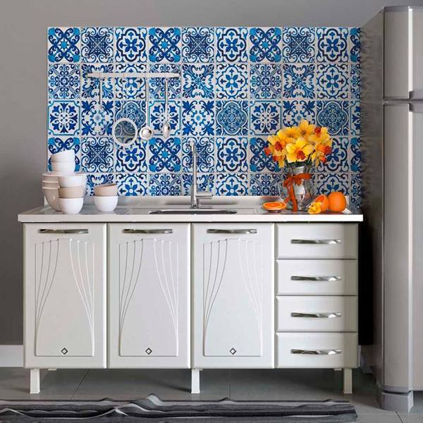 Balcão sem Tampo 3 Portas 4 Gavetas 160cm Star Telasul em Aço — Telasul