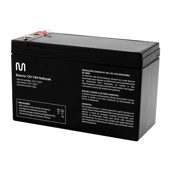 Bateria Selada Powertek para Nobreak Multi EN013 12V 7AH — Multi