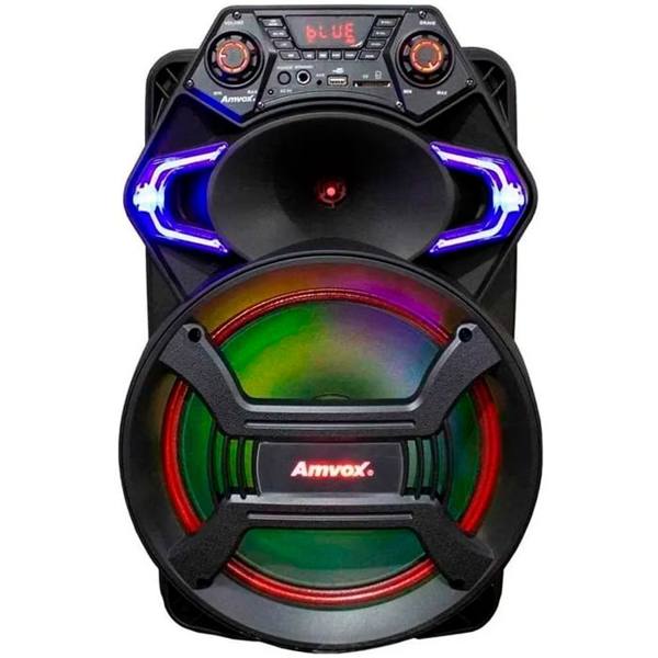 Caixa de Som Amplificada Amvox ACA550 Strondo 2 550W Bluetooth LED — Amvox