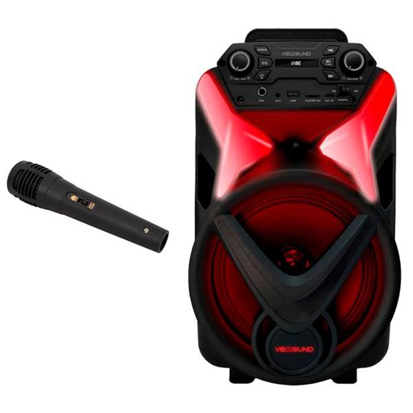Caixa de Som Amplificada VibeSound VS002 340RMS Bluetooth com Microfone — VibeSound
