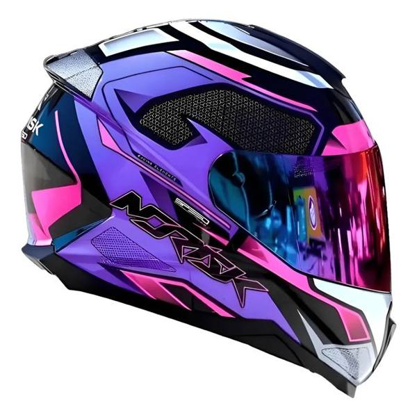 Capacete Integral Norisk Razor SpeedMax Roxo/Rosa — foto do produto em fundo branco