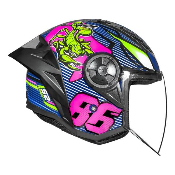 Capacete Ls2 Airflow Ii Sting Azul Tamanho Do Capacete 56,58,60 — Sem marca