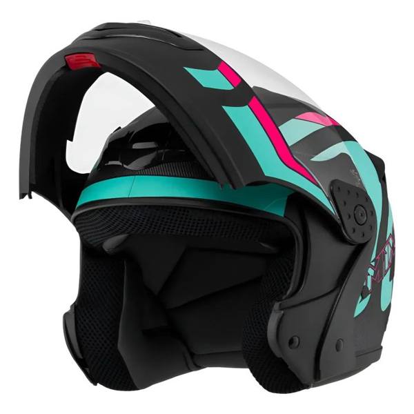 Capacete Robocop Escamoteável Fechado Mixs Gladiator Delta S — Sem marca