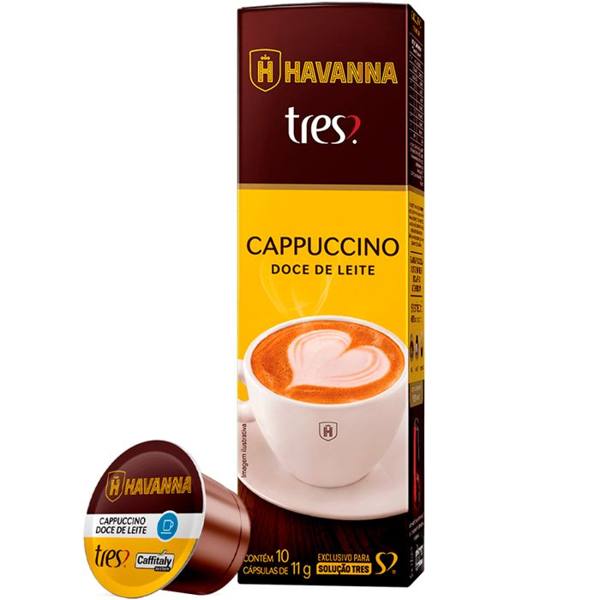 Cápsula de Café Três Corações Cappuccino Doce de Leite Havanna 10 Unidades — Três Corações