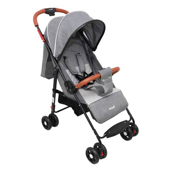 Carrinho De Bebe Compacto Leve Viagem Passeio Avanti Garden Cinza Preto — Sem marca