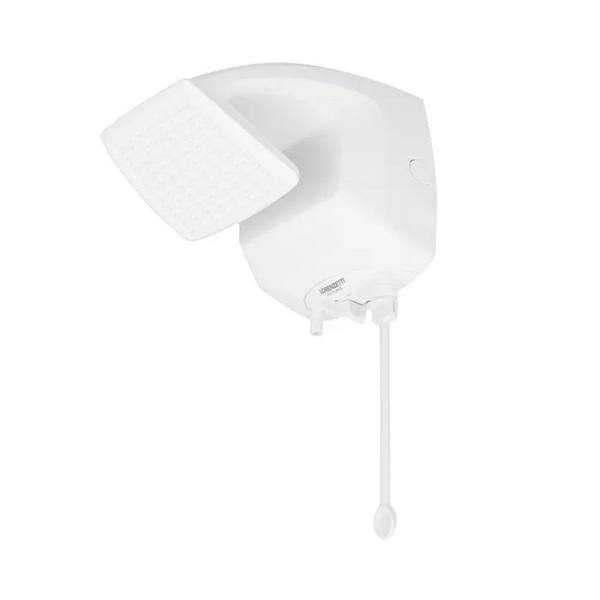 Chuveiro Elétrico Eletrônico 6800w Branco Quadrado Futura Lorenzetti — Lorenzetti