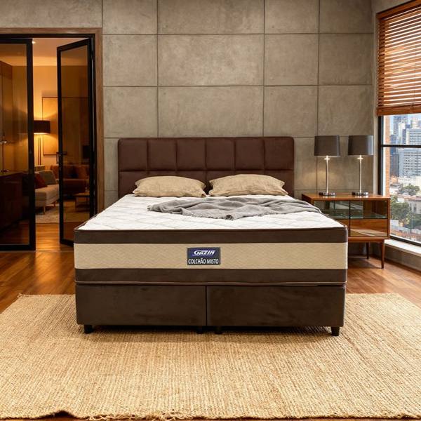 Colchão Cama Box Gazin Espuma Queen Size Misto Duo Extra 158x198 — Gazin