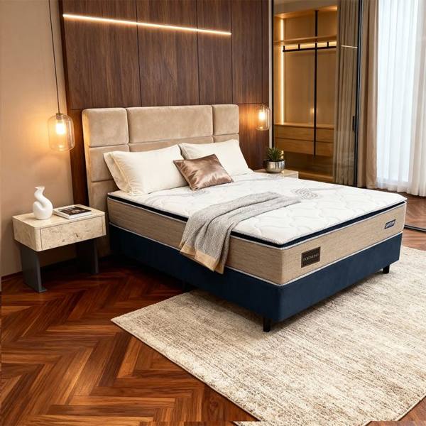 Colchão Cama Box Gazin Molas BlueWave Casal Dortmund 138 x 188 — Gazin