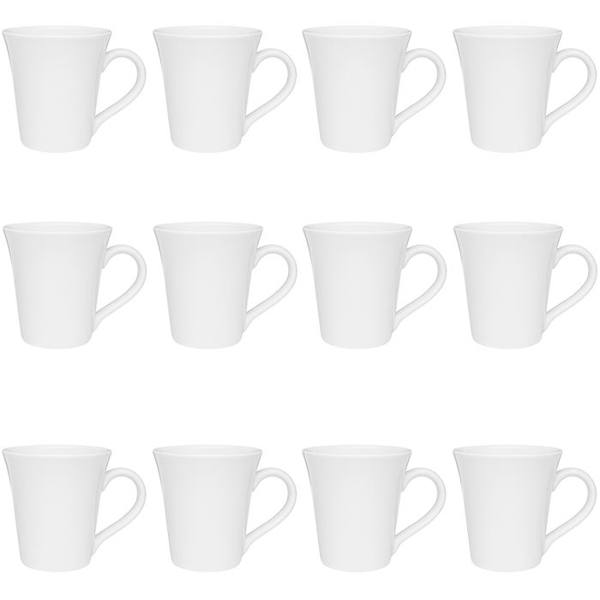 Conjunto de Canecas Oxford 12 Peças Cerâmica Tulipa 330 ML — Oxford