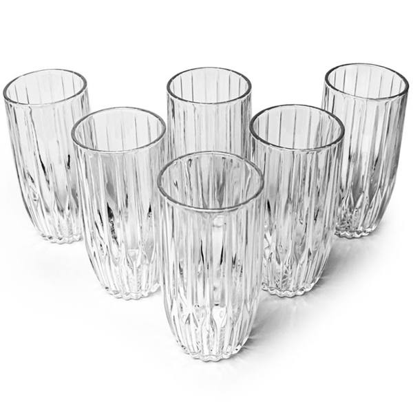 Conjunto de Copos 365ml 6 Peças Elegance Mark Blank — foto do produto em fundo branco