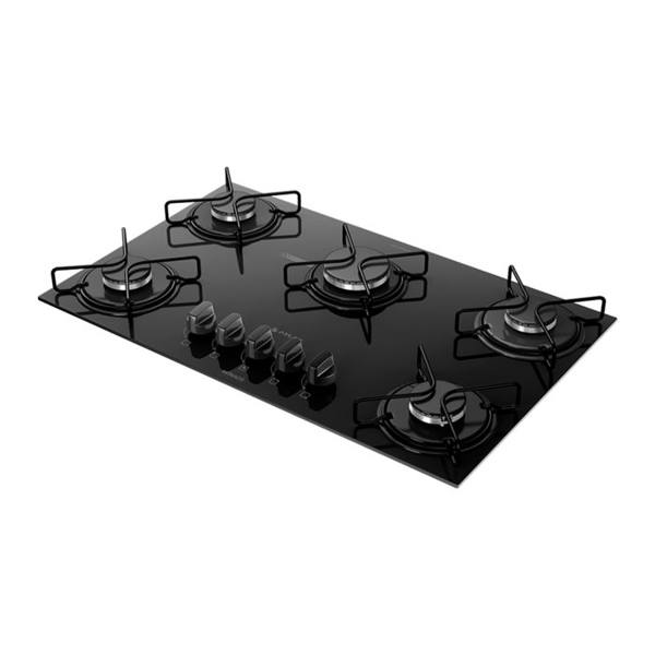Cooktop a Gás Atlas Monaco Glass 5 Bocas Superautomático Mesa de Vidro — Atlas