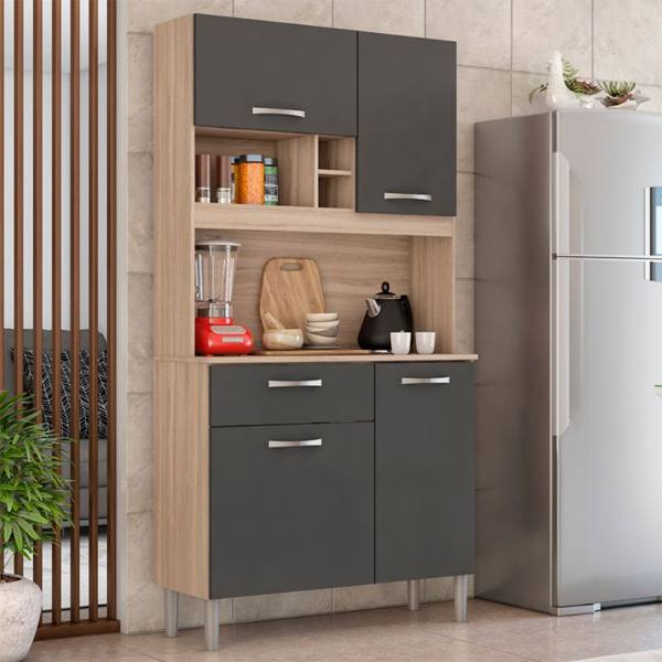 Cozinha Compacta 4 portas 1 Gaveta Malta Demóbile — Demobile