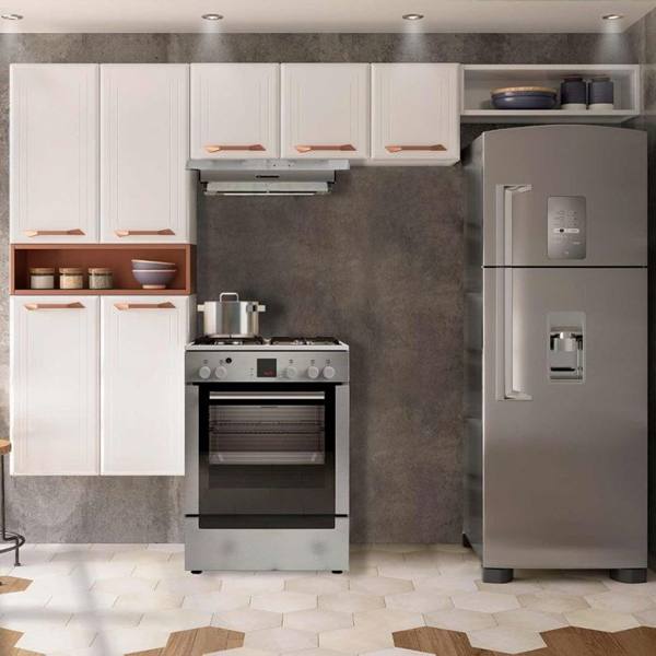 Cozinha Modulada 3 Peças 7 Portas 2 Prateleiras Manu Telasul — Telasul