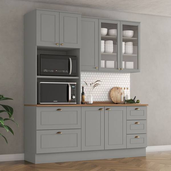 Cozinha Modulada 3 Peças 7 Portas 5 Gavetas Americana Henn — Henn