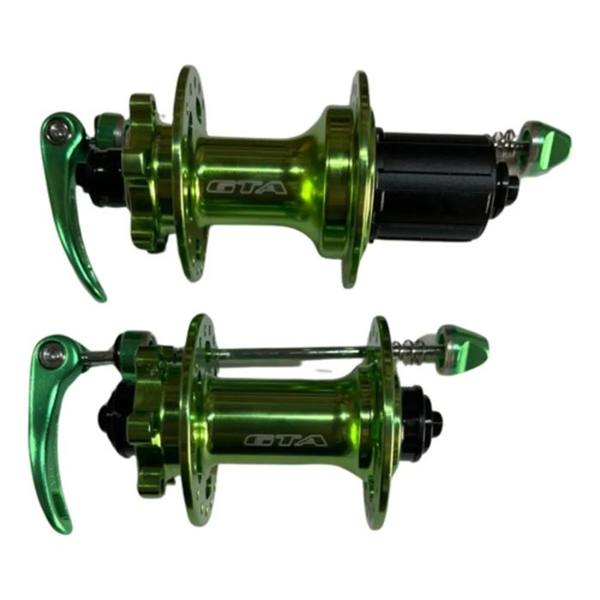 Cubo GTA Barulhento Cassete K7 36 Furos Dianteiro Traseiro MTB Verde — Sem marca