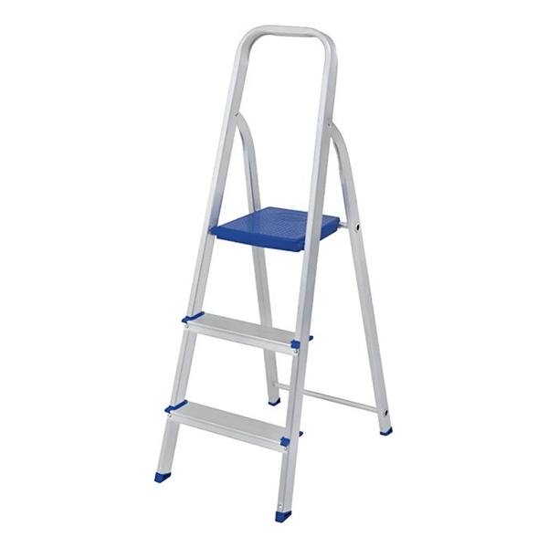 Escada Alumínio 3 Degraus — foto do produto em fundo branco