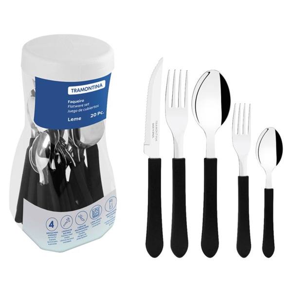 Faqueiro 20 Peças Tramontina Inox Leme — Tramontina