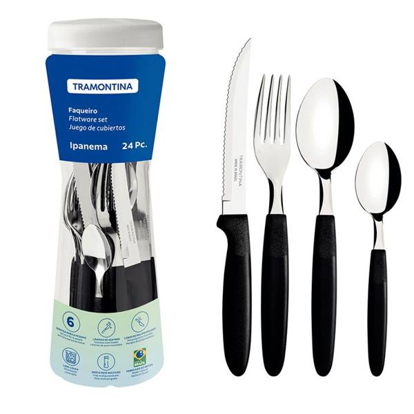 Faqueiro 24 Peças Tramontina Inox Ipanema — Tramontina