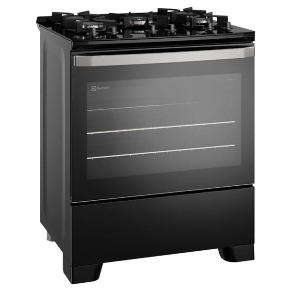 Fogão Electrolux FE5GB 5 Bocas Automático Mesa de Vidro Tripla Chama — Electrolux