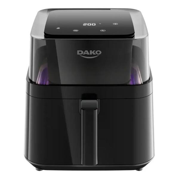 Fritadeira Air Fryer Dako Digital 6 Litros 360° 4 Em 1 Cor Preto — Dako