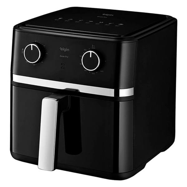 Fritadeira Elétrica Air Fryer Elgin Gran Fry 8L 1750W Grelha Removível — Elgin