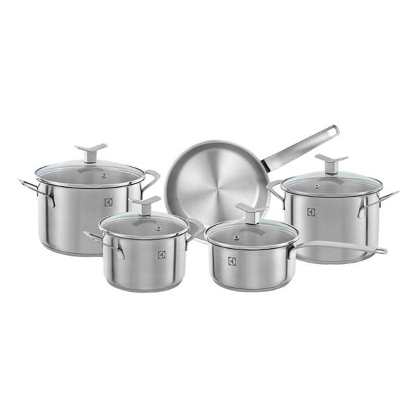 Jogo de Panelas Electrolux Aço Inox 5 Peças Fundo Triplo 41042291 — Electrolux