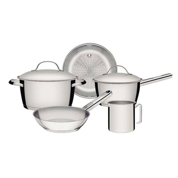 Jogo de Panelas Tramontina Inox Fundo Triplo 5 Peças Allegra — Tramontina