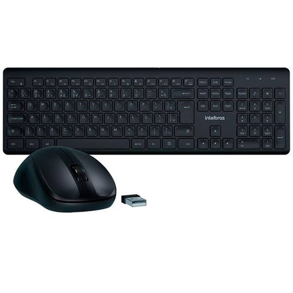 Kit Teclado e Mouse Intelbras sem Fio CSI50 — foto do produto em fundo branco