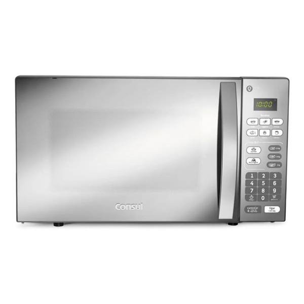 Micro-ondas CM020BF 20 Litros Espelhado com Função Descongelar Cor Cinza e Inox — Sem marca