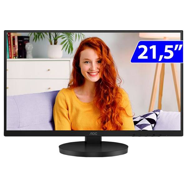 Monitor AOC W-LED 21,5" Widescreen Full HD HDMI VGA 22B3HMF — AOC
