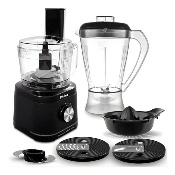 Multiprocessador 5 Em 1 1000w Philco Turbo Com Espremedor — Philco