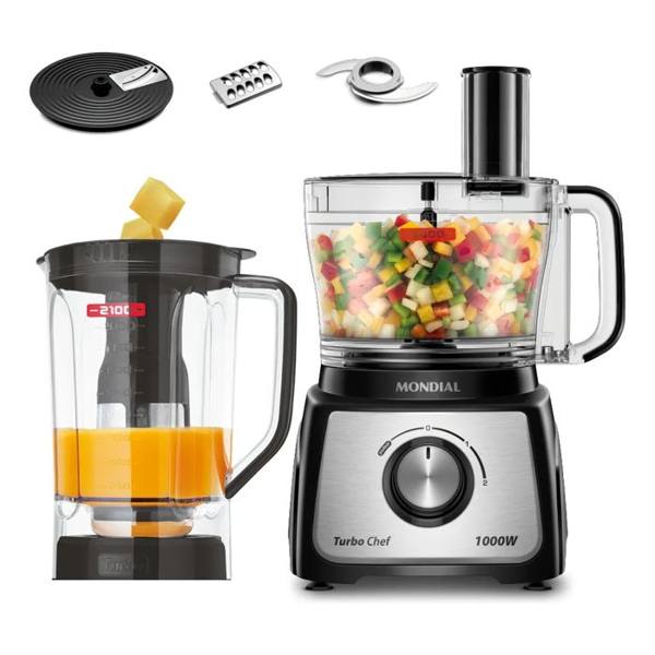 Multiprocessador Turbo Chef 5 em 1 Mondial 1000W — Mondial