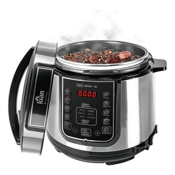 Panela De Pressão Elétrica 5 Litros Kian Inox — Sem marca