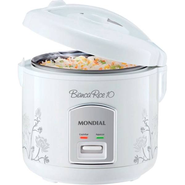 Panela Elétrica de Arroz Mondial Bianca Rice 10 Xícaras 2L PE10 — Mondial