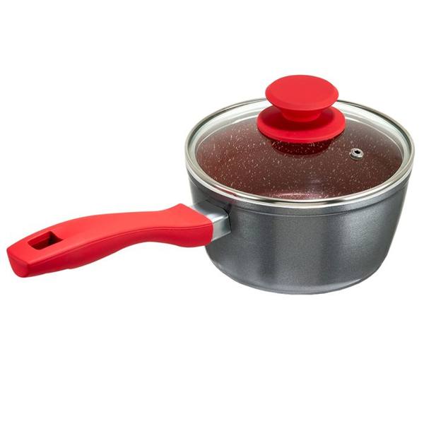 Panela Philco Antiaderente Redstone 1,4L Tampa em Vidro PPH160APR — Philco