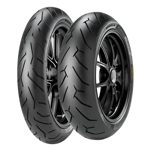 Pirelli 2 pneu 140/70r17 66h 110/70r17 54h diablo rosso 2 — Pirelli