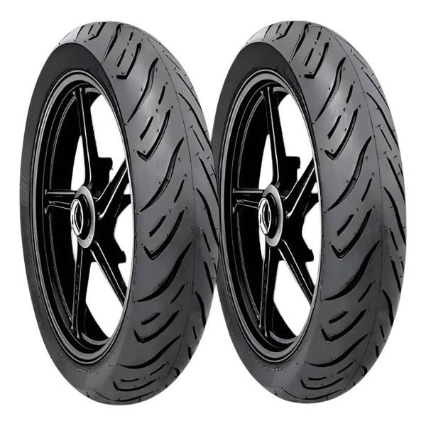 Pneu Technic 100/80-18 + 80/100-18 S/c Cg 160 Titan — Technic