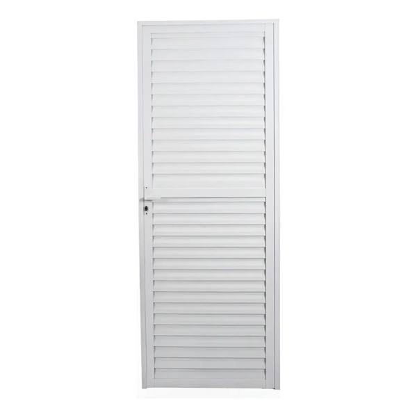 Porta De Alumínio Laminada 210x70cm — Sem marca