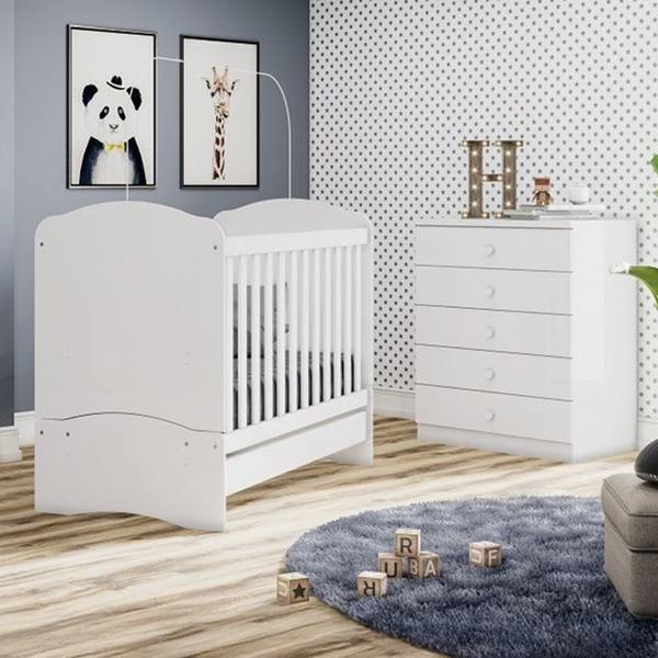 Quarto Infantil 2 Peças MDP MDF Henn Bala de Menta — Henn