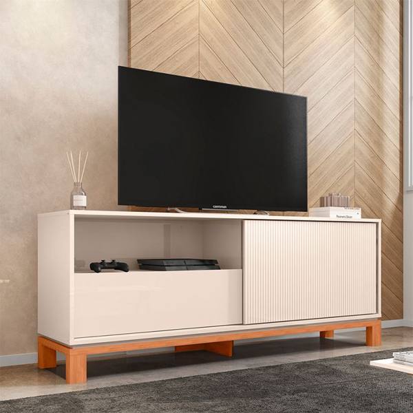 Rack para TV até 55" 01 Porta 01 Gaveta Mondrian Caemmun — Caemmun