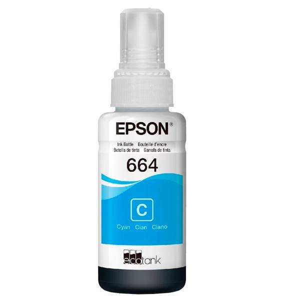 Refil para Tanque de Tinta Epson Ciano Nº664 até 6.500 Páginas T664220-AL — Epson
