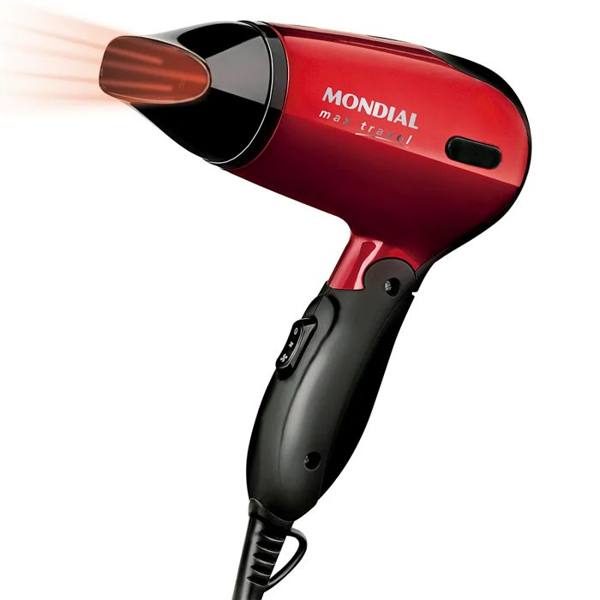 Secador de Cabelo Mondial Max Travel SC-10 Cabo Dobrável 1200W — Mondial