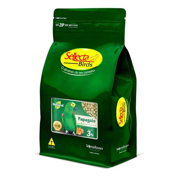Sellecta Papagaio Natural 3kg Extrusada — Sem marca