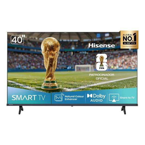Smart TV FHD de 40 polegadas com HDR10, DTS Virtual X, Compatibilidade Alexa e Google — foto do produto em fundo branco