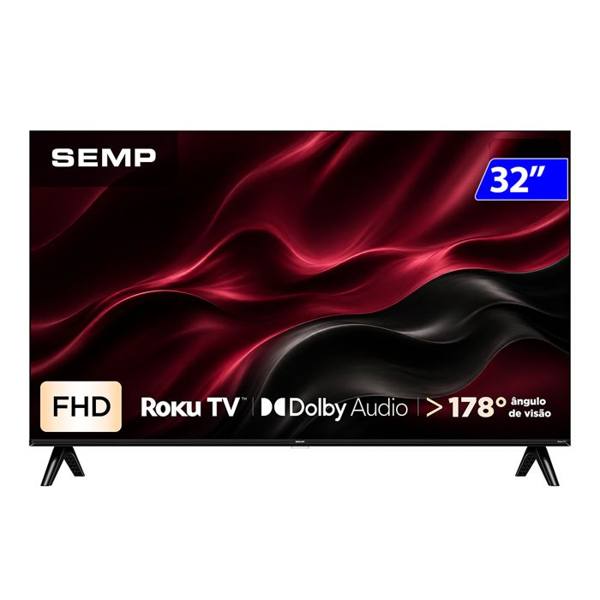 Smart TV Semp 32" Full HD Wi-fi Roku Dolby Áudio 43S42R — Semp